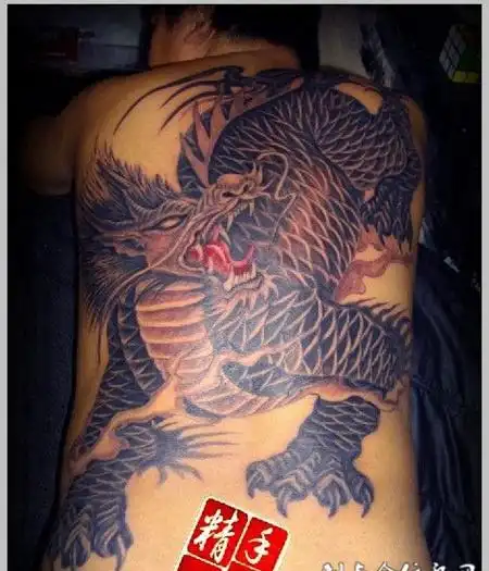 夜叉男男人满背夜叉骑鱼纹身图案tag标签:千手观音男霸气男生满背千手