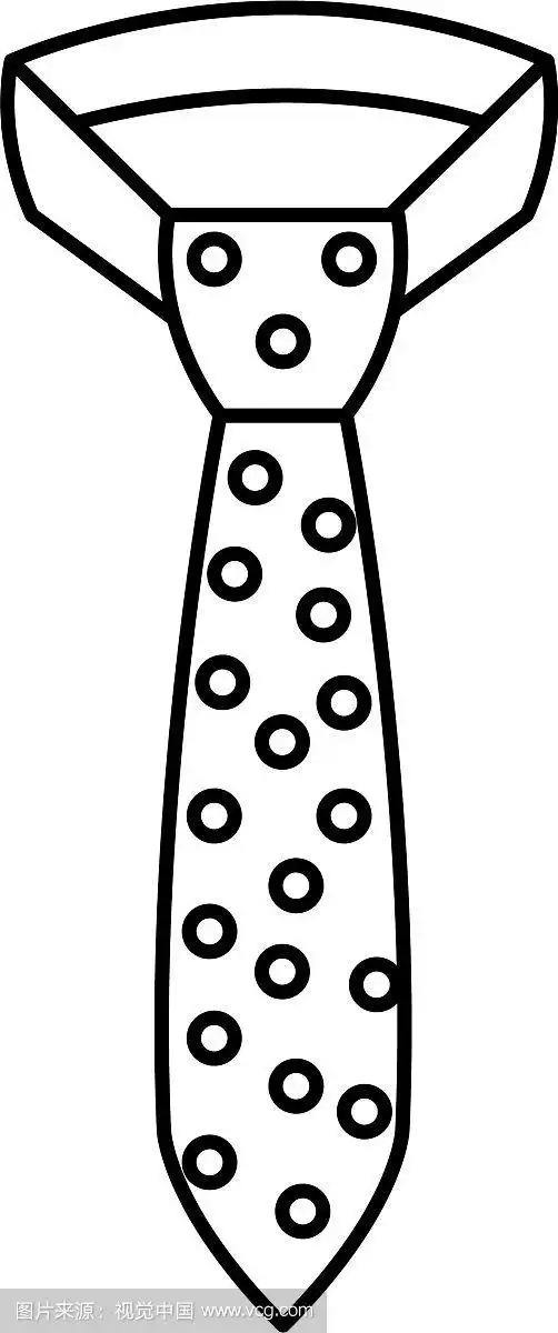 优雅的领带孤立图标