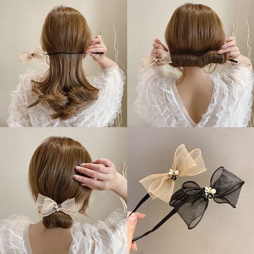 丸子头神器盘发器春夏新款网红懒人女花苞头蓬松后脑勺编发盘头器