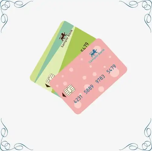 卡通银行卡矢量
