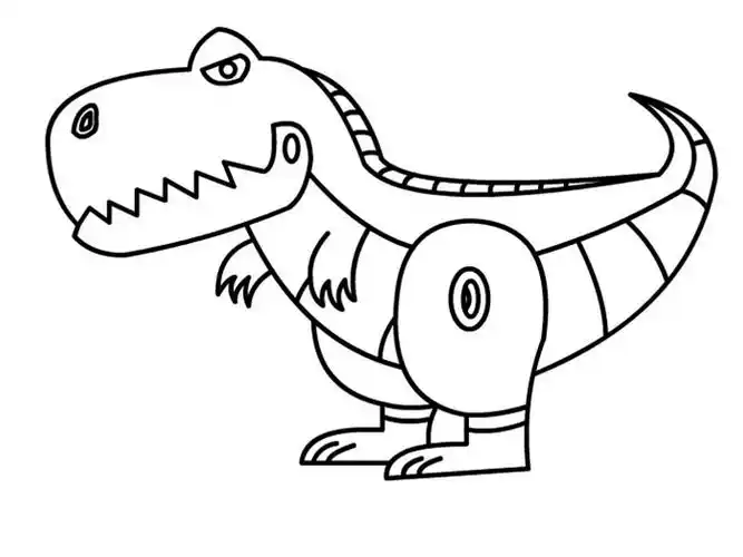 机械恐龙怎么画