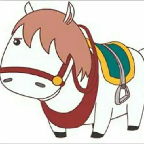 前方有匹白龙马