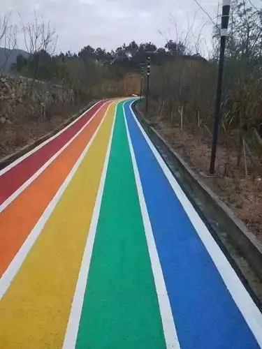 交地水性薄涂彩色沥青水性聚合物彩浆防滑路面