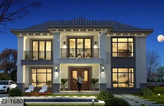 3款经典欧式三层农村别墅(推荐10套坡屋顶的二层欧式别墅)(28)