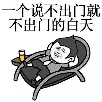 一个说不出门就不出门的白天