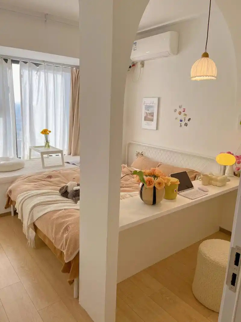 奶油风装修 55平,两室一厅