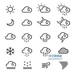 表示天气的符号都有哪些 最好有图