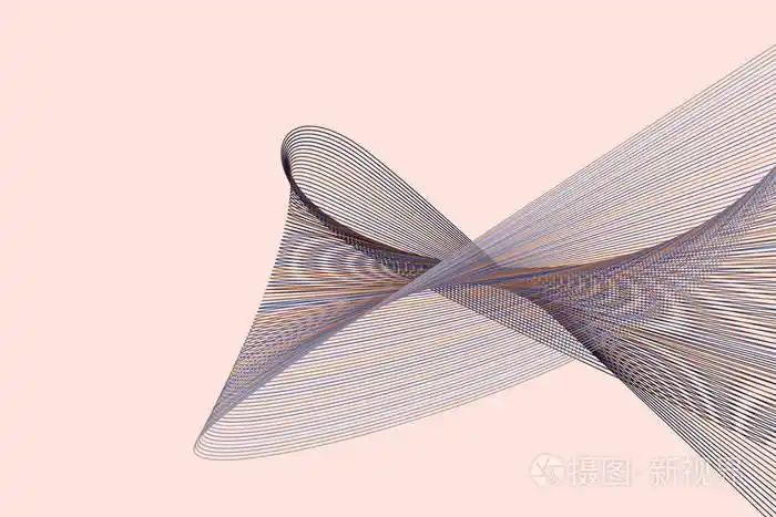 设计的几何概念背景线和曲线模式.矢量插图图形