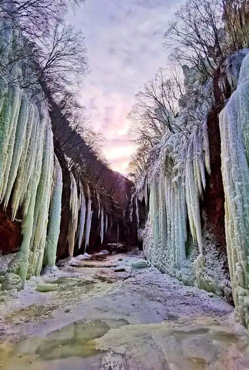 溪山胜境冬日冰景