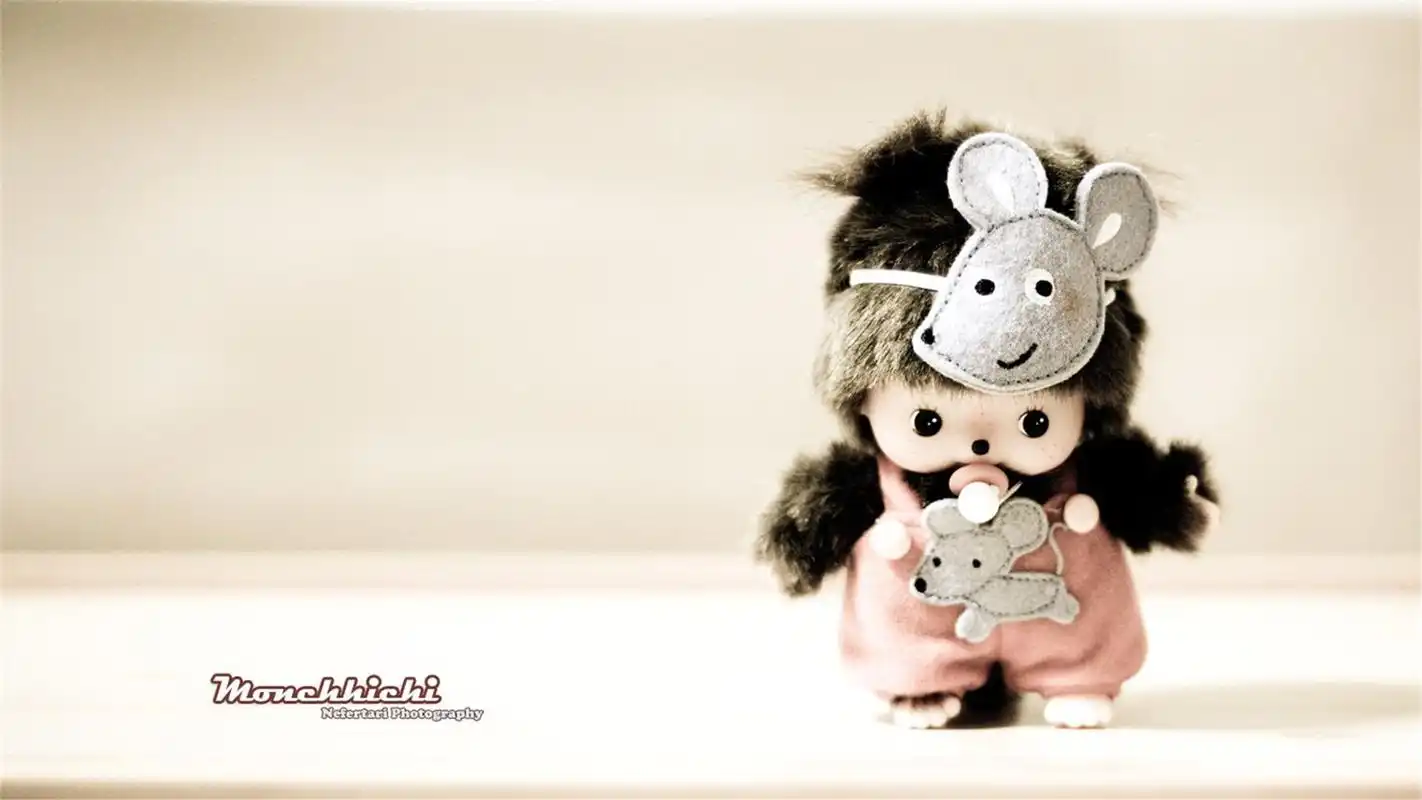 精选可爱的蒙奇奇玩偶唯美图片桌面壁纸高清