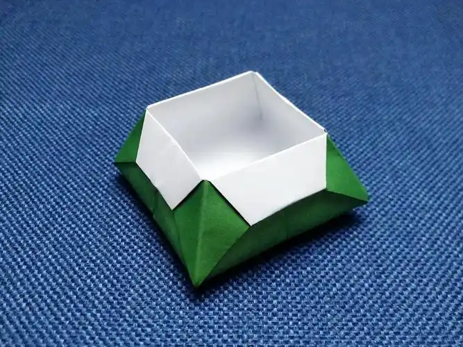创意折纸变身方形收纳盒