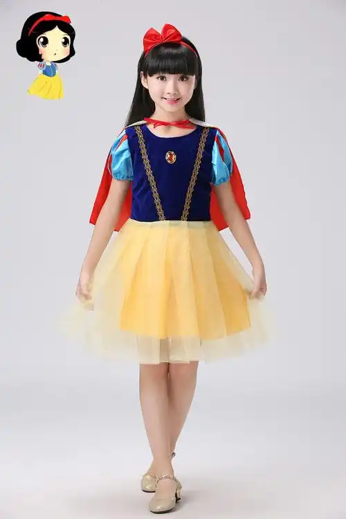 万圣节儿童服装白雪公主裙女童cos角色扮演化妆舞会演出表演衣服