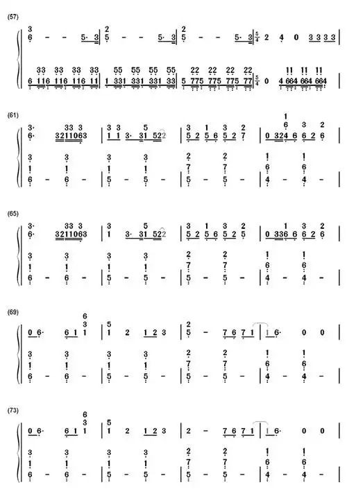 counting stars简谱
