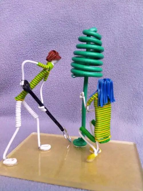 铜线diy电线人制作教程_如何用铝线编制手工小人方法_铝线手工工艺品