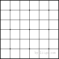 围棋棋盘的手工画法