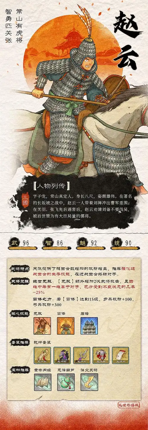 乱世终结战武将介绍赵云