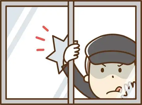 打破窗户的裂缝