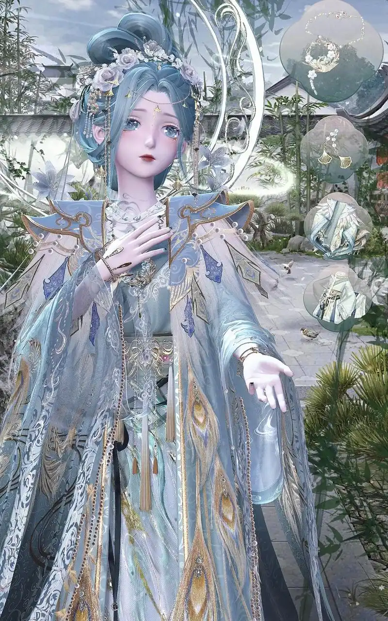 闪耀暖暖 #古风 江南淡淡雨潇潇,与君暮暮复朝朝 - 抖音