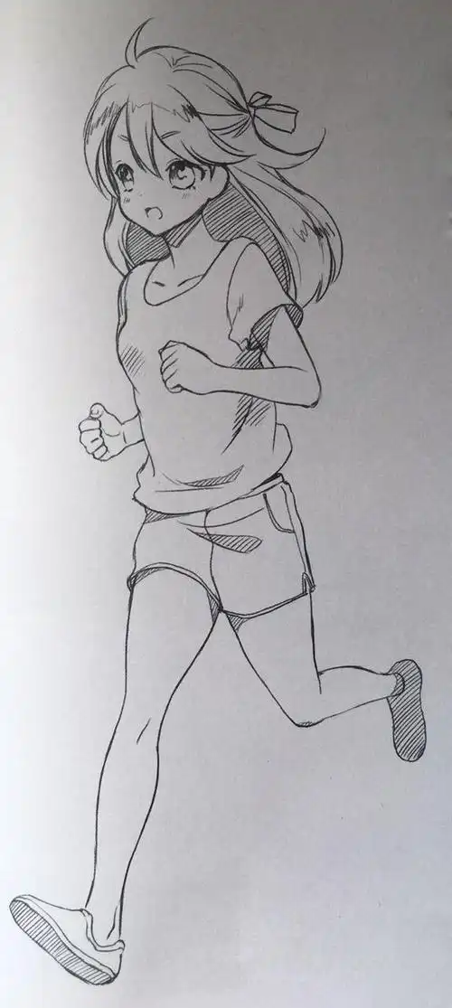 影子漫画漫画人物奔跑的时候画法示范与讲解