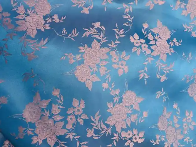 真丝双色提花缎丝绸面料