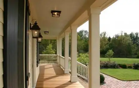 原来农村别墅设计图纸中带个门廊有这么多好处!