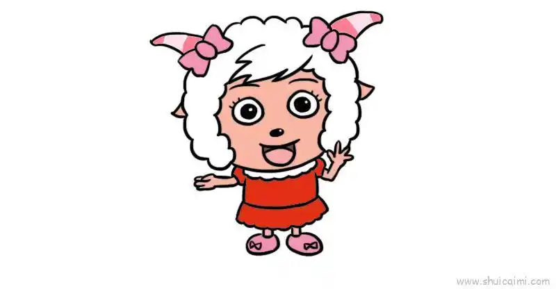 美羊羊儿童画怎么画 美羊羊简笔画好看