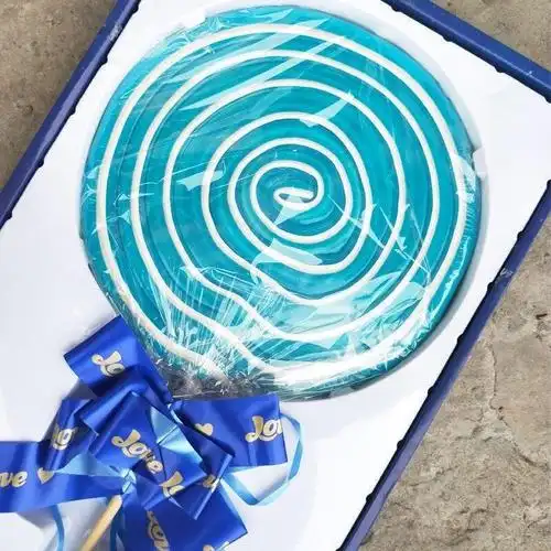 棒棒糖超大1000g克巨型大七彩礼盒装板糖果生日礼物零食情人礼品