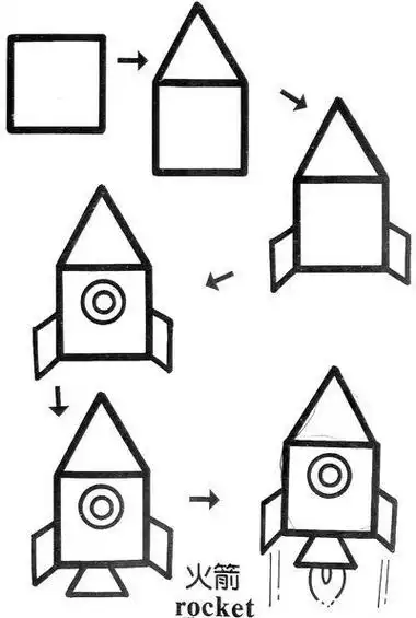 绝对管用创意正方形简笔画大全,给孩子全新的图形认知概念100幅创意正