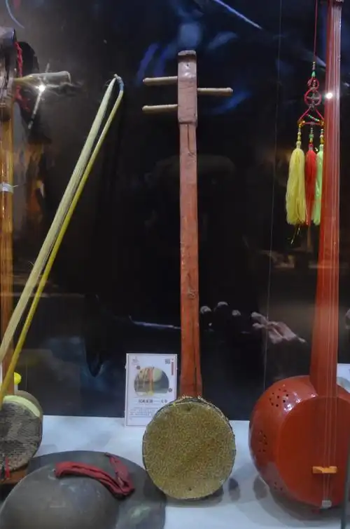 天琴是壮族人(布偏与布岱支系)使用的弹拨类弦鸣乐器.