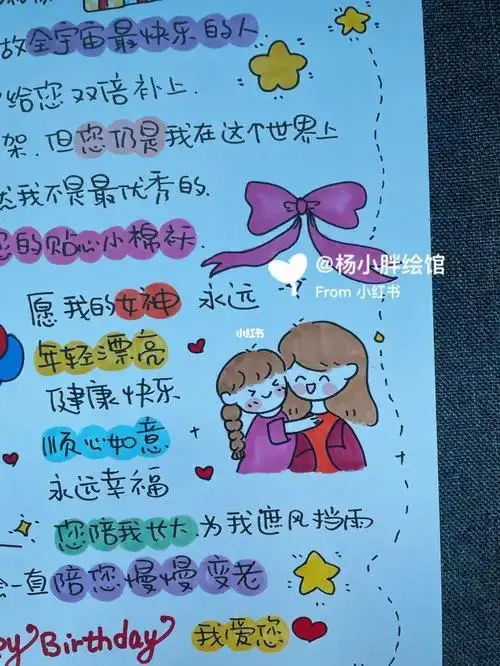 妈妈生日礼物贺卡 生日礼物贺卡