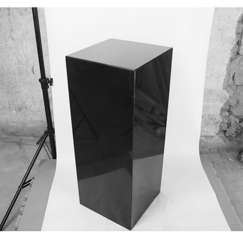 人造纯黑大理石底座 会所样板间装饰品雕塑摆件展示摆台石材基座