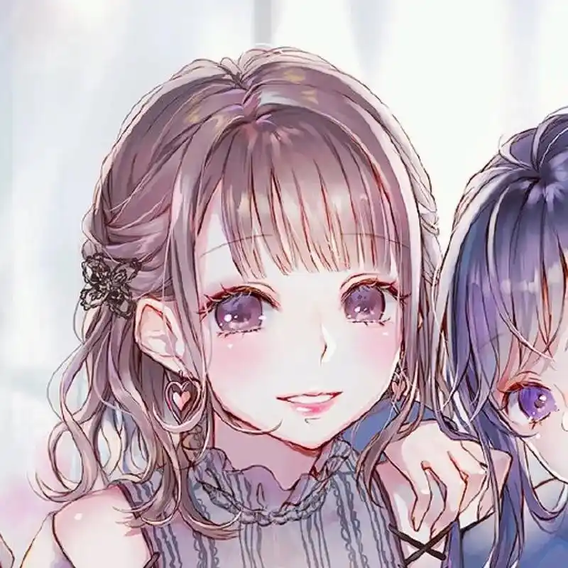 仙气女生头像  闺蜜头像#可爱头像女卡通呆萌 #姐妹头像换 - 抖音