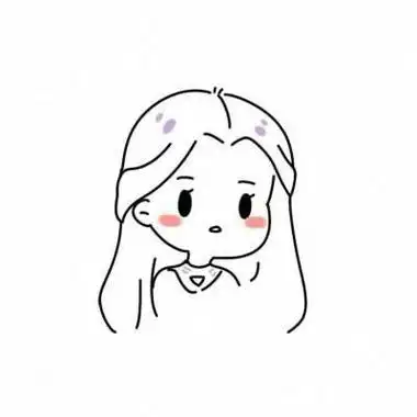 可爱头像女生简笔画