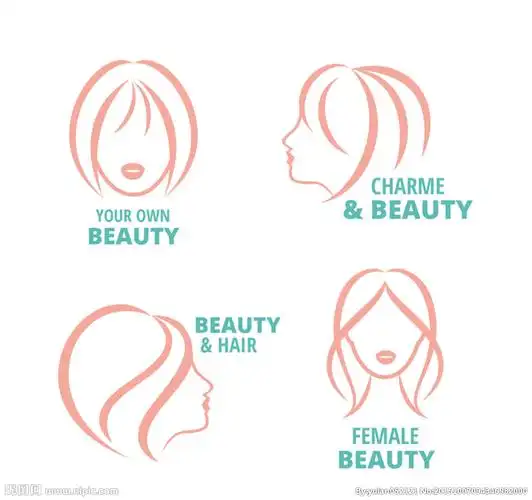 女子头像标志矢量素材图片