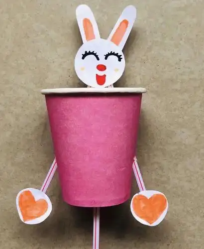 2月27日小班线上课程之创意手工《可爱的小兔》