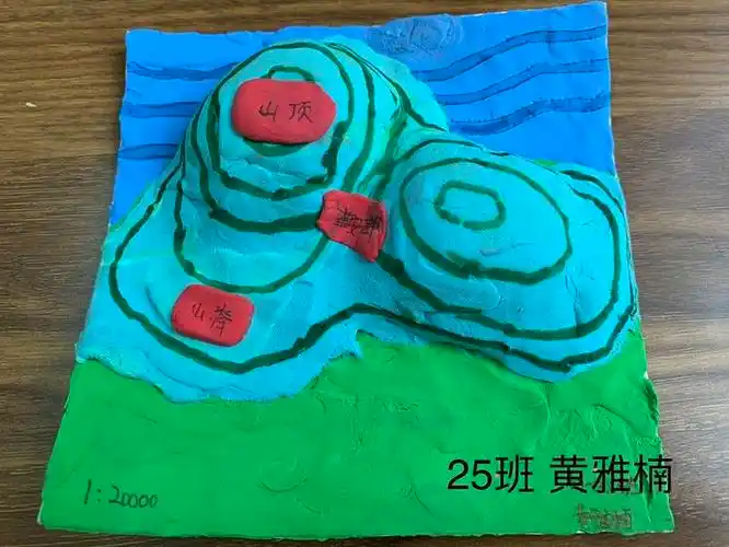 十月,初一地理学科的学习进入比较抽象的等高线地形图的学习中,为了让