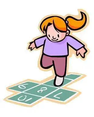 支点所有身体的净重量,另一条腿弯曲外伸,接着用支点身体的腿单脚跳