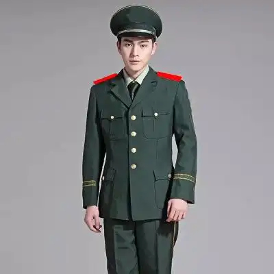 武j士b春秋常服套装 军绿色套装
