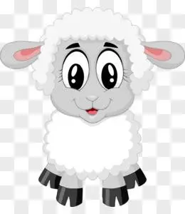卡通小羊png卡通可爱小羊pngai卡通小羊动物插画素材pngpsd愤怒卡通