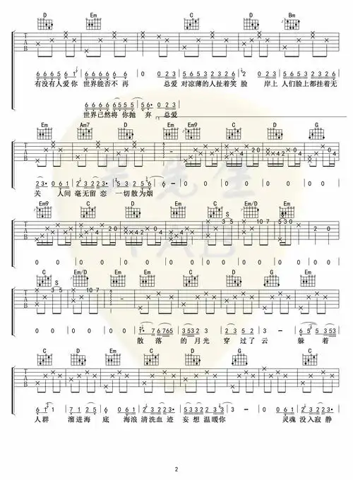海底吉他谱(图片谱,弹唱)_一只榴莲_海底02.jpg