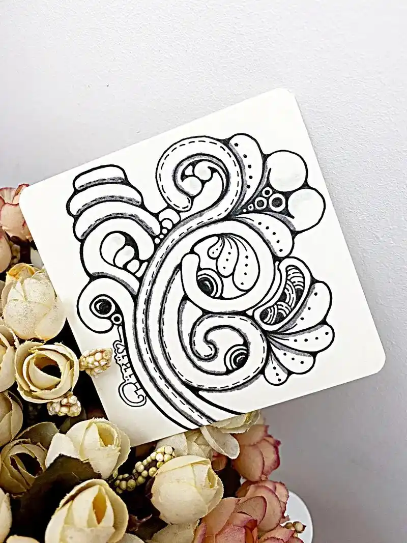 治愈系禅绕画61画起来远比你想象中简单.