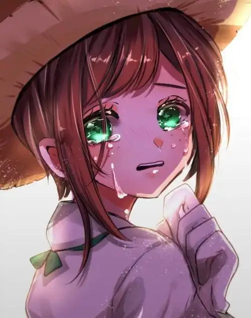 动漫美女伤心的眼泪却很凄美,画质精致起来令人痛心