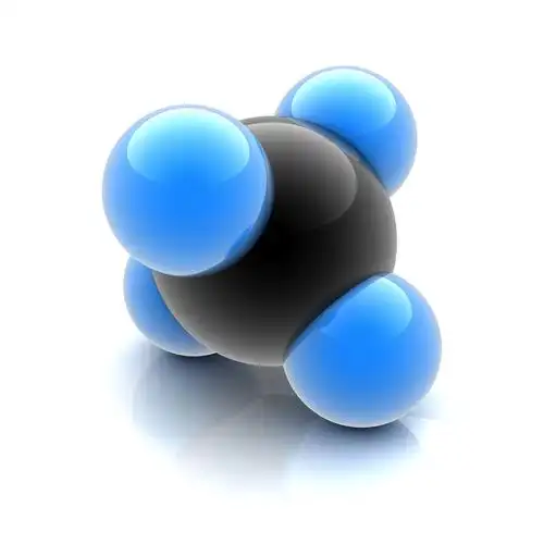 甲烷分子,甲烷分子三维图