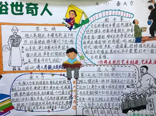 《俗世奇人》手抄报大全,俗世奇人读后感_读书手抄报