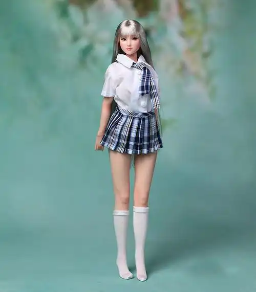 12f6美女兵人大胸sfd无缝全包硅胶女素体包含0b头雕 银灰色头发 不加