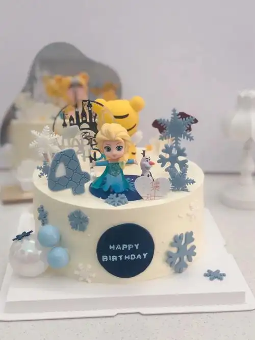 棉城蛋糕双面蛋糕q版艾莎公主