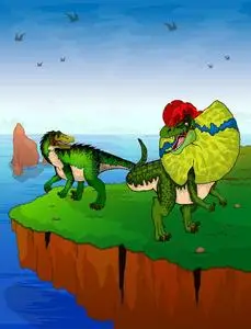 重爪龙和双脊龙向指已提到的人背景关于指已提到的人海.照片