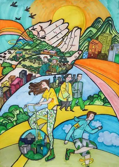 佛山市中小学生"我的绿色家园"绘画活动评选结果来了!