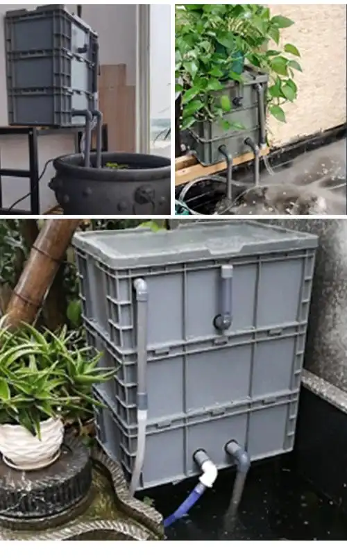滴流过滤箱三层diy自制鱼缸增氧培菌周转水循环净水器乌龟池403012cm3