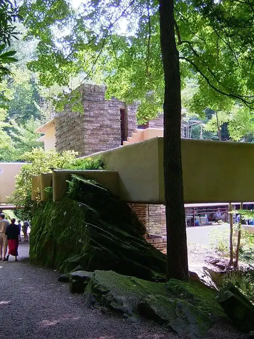 流水别墅,现代主义大师赖特名作,3层